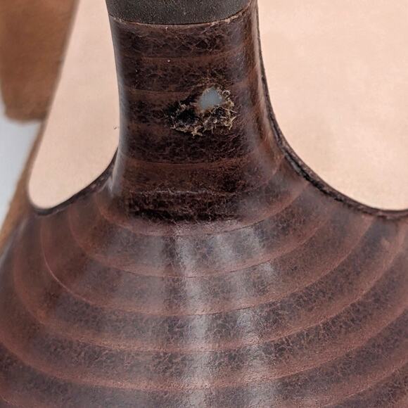 Veronica Beard Alanis Kitten Heel Slide Sandal Women's Honey Size US7M EU38 - Picture 9 of 12